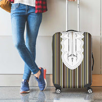 Liberia Brown Kpelle Traditional Pattern Luggage Cover - Wonder Print Shop