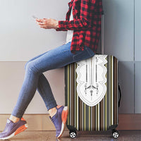 Liberia Brown Kpelle Traditional Pattern Luggage Cover - Wonder Print Shop