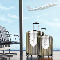 Liberia Brown Kpelle Traditional Pattern Luggage Cover - Wonder Print Shop