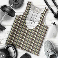 Liberia Brown Kpelle Traditional Pattern Men Tank Top - Wonder Print Shop