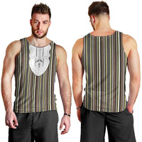 Liberia Brown Kpelle Traditional Pattern Men Tank Top - Wonder Print Shop