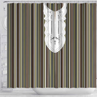 Liberia Brown Kpelle Traditional Pattern Shower Curtain - Wonder Print Shop