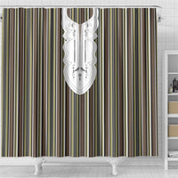 Liberia Brown Kpelle Traditional Pattern Shower Curtain - Wonder Print Shop
