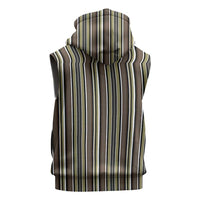 Liberia Brown Kpelle Traditional Pattern Sleeveless Zip Hoodie - Wonder Print Shop