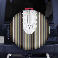 Liberia Brown Kpelle Traditional Pattern Spare Tire Cover - Wonder Print Shop