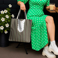 Liberia Brown Kpelle Traditional Pattern Tote Bag - Wonder Print Shop