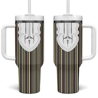 Liberia Brown Kpelle Traditional Pattern Tumbler With Handle - Wonder Print Shop