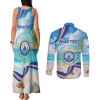 Cape Verde Morabeza Couples Matching Tank Maxi Dress and Long Sleeve Button Shirt Island Welcome - Wonder Print Shop