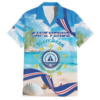 Cape Verde Morabeza Family Matching Off The Shoulder Long Sleeve Dress and Hawaiian Shirt Island Welcome - Wonder Print Shop