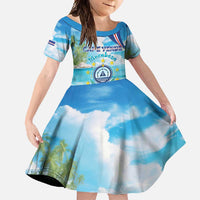 Cape Verde Morabeza Family Matching Off Shoulder Maxi Dress and Hawaiian Shirt Island Welcome - Wonder Print Shop