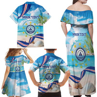 Cape Verde Morabeza Family Matching Off Shoulder Maxi Dress and Hawaiian Shirt Island Welcome - Wonder Print Shop