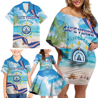 Cape Verde Morabeza Family Matching Off Shoulder Short Dress and Hawaiian Shirt Island Welcome - Wonder Print Shop