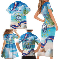Cape Verde Morabeza Family Matching Short Sleeve Bodycon Dress and Hawaiian Shirt Island Welcome - Wonder Print Shop