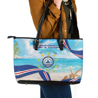 Cape Verde Morabeza Leather Tote Bag Island Welcome - Wonder Print Shop