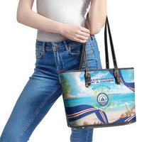 Cape Verde Morabeza Leather Tote Bag Island Welcome - Wonder Print Shop