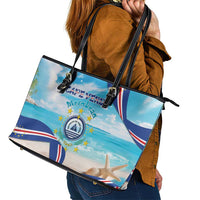 Cape Verde Morabeza Leather Tote Bag Island Welcome - Wonder Print Shop