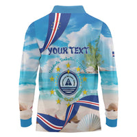 Cape Verde Morabeza Long Sleeve Polo Shirt Island Welcome - Wonder Print Shop