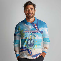 Cape Verde Morabeza Long Sleeve Polo Shirt Island Welcome - Wonder Print Shop