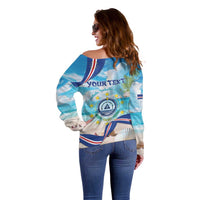 Cape Verde Morabeza Off Shoulder Sweater Island Welcome - Wonder Print Shop