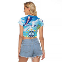 Cape Verde Morabeza Raglan Cropped T Shirt Island Welcome - Wonder Print Shop