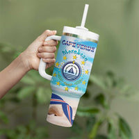 Cape Verde Morabeza Tumbler With Handle Island Welcome - Wonder Print Shop