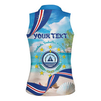 Cape Verde Morabeza Women Sleeveless Polo Shirt Island Welcome - Wonder Print Shop