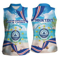Cape Verde Morabeza Women Sleeveless Polo Shirt Island Welcome - Wonder Print Shop