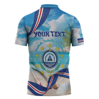 Cape Verde Morabeza Zipper Polo Shirt Island Welcome - Wonder Print Shop