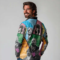 Civil Rights Leader Long Sleeve Polo Shirt Dream of Freedom - Wonder Print Shop