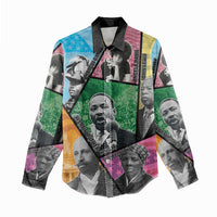 Civil Rights Leader Women Casual Shirt Dream of Freedom - Wonder Print Shop