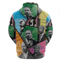 Civil Rights Leader Zip Hoodie Dream of Freedom - Wonder Print Shop