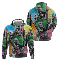 Civil Rights Leader Zip Hoodie Dream of Freedom - Wonder Print Shop