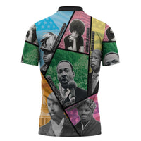 Civil Rights Leader Zipper Polo Shirt Dream of Freedom - Wonder Print Shop