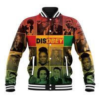 Disobey Black History Tribute Baseball Jacket Honoring the Civil Rights Legacy - Wonder Print Shop