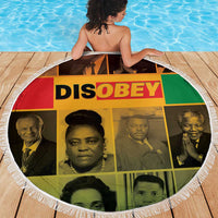 Disobey Black History Tribute Beach Blanket Honoring the Civil Rights Legacy - Wonder Print Shop