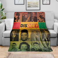 Disobey Black History Tribute Blanket Honoring the Civil Rights Legacy - Wonder Print Shop