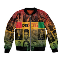 Disobey Black History Tribute Bomber Jacket Honoring the Civil Rights Legacy - Wonder Print Shop