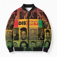 Disobey Black History Tribute Bomber Puffer Jacket Honoring the Civil Rights Legacy - Wonder Print Shop