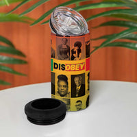Disobey Black History Tribute 4 in 1 Can Cooler Tumbler Honoring the Civil Rights Legacy - Wonder Print Shop