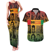 Disobey Black History Tribute Couples Matching Tank Maxi Dress and Hawaiian Shirt Honoring the Civil Rights Legacy - Wonder Print Shop