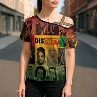 Disobey Black History Tribute Cross Shoulder Shirt Honoring the Civil Rights Legacy - Wonder Print Shop