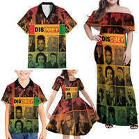 Disobey Black History Tribute Family Matching Off Shoulder Maxi Dress and Hawaiian Shirt Honoring the Civil Rights Legacy - Wonder Print Shop
