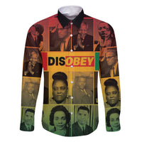 Disobey Black History Tribute Family Matching Off Shoulder Short Dress and Hawaiian Shirt Honoring the Civil Rights Legacy - Wonder Print Shop