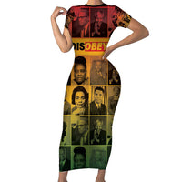 Disobey Black History Tribute Family Matching Short Sleeve Bodycon Dress and Hawaiian Shirt Honoring the Civil Rights Legacy - Wonder Print Shop