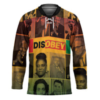 Disobey Black History Tribute Hockey Jersey Honoring the Civil Rights Legacy - Wonder Print Shop