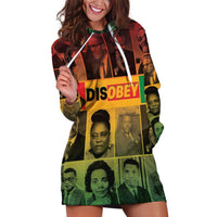 Disobey Black History Tribute Hoodie Dress Honoring the Civil Rights Legacy - Wonder Print Shop