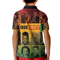 Disobey Black History Tribute Kid Polo Shirt Honoring the Civil Rights Legacy - Wonder Print Shop