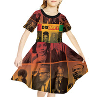Disobey Black History Tribute Kid Short Sleeve Dress Honoring the Civil Rights Legacy - Wonder Print Shop