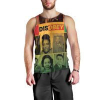 Disobey Black History Tribute Men Tank Top Honoring the Civil Rights Legacy - Wonder Print Shop