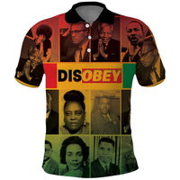 Disobey Black History Tribute Polo Shirt Honoring the Civil Rights Legacy - Wonder Print Shop